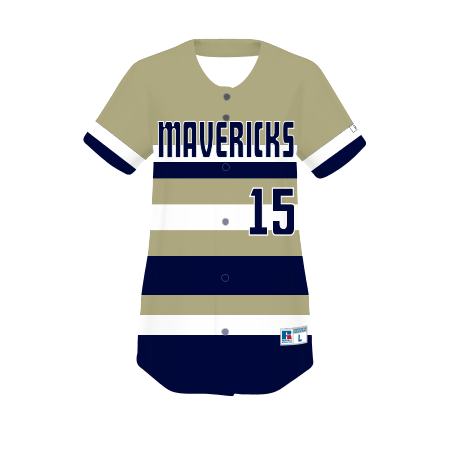 Russell Freestyle Sublimated Full-Button Softball Jersey Team Softball Jerseys