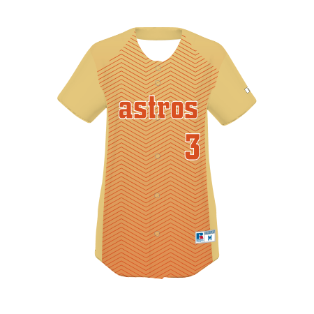 Russell Freestyle Sublimated Full-Button Softball Jersey Team Softball Jerseys