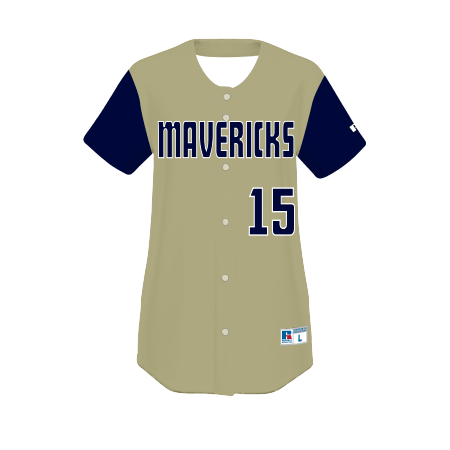 Russell Freestyle Sublimated Full-Button Softball Jersey Team Softball Jerseys