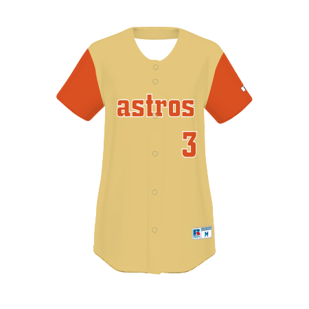 Russell Freestyle Sublimated Full-Button Softball Jersey Team Softball Jerseys