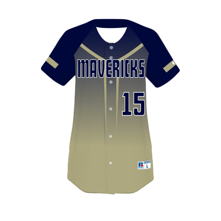 Russell Freestyle Sublimated Full-Button Softball Jersey Team Softball Jerseys