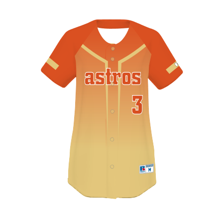 Russell Freestyle Sublimated Full-Button Softball Jersey Team Softball Jerseys