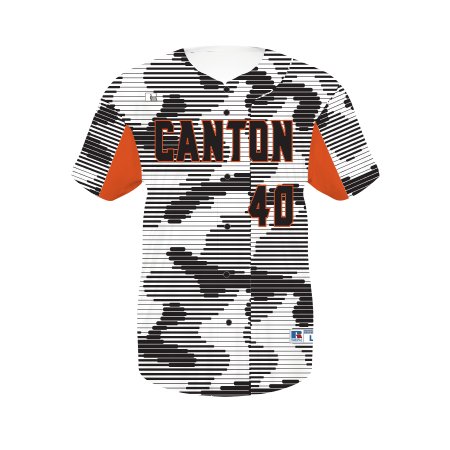 Russell Freestyle Sublimated Faux-Full Button Baseball Jersey Team Baseball Jerseys
