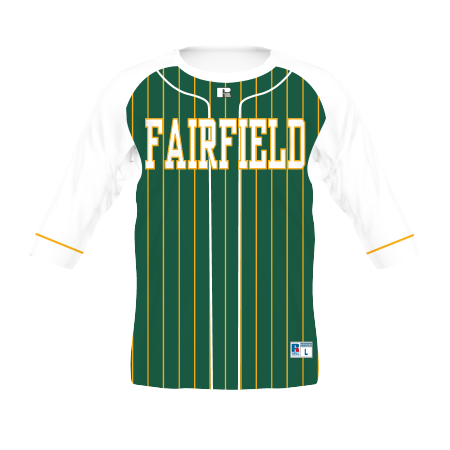 Russell Sublimated 3/4 Sleeve Baseball Trainer Team Baseball Jerseys