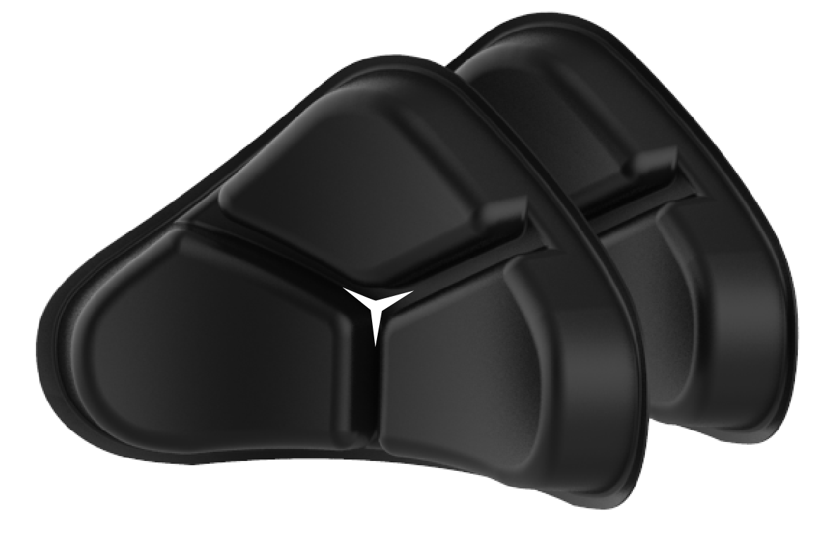 Vicis Football Helmet Delta Pods - Pair Football Helmet Accessories All