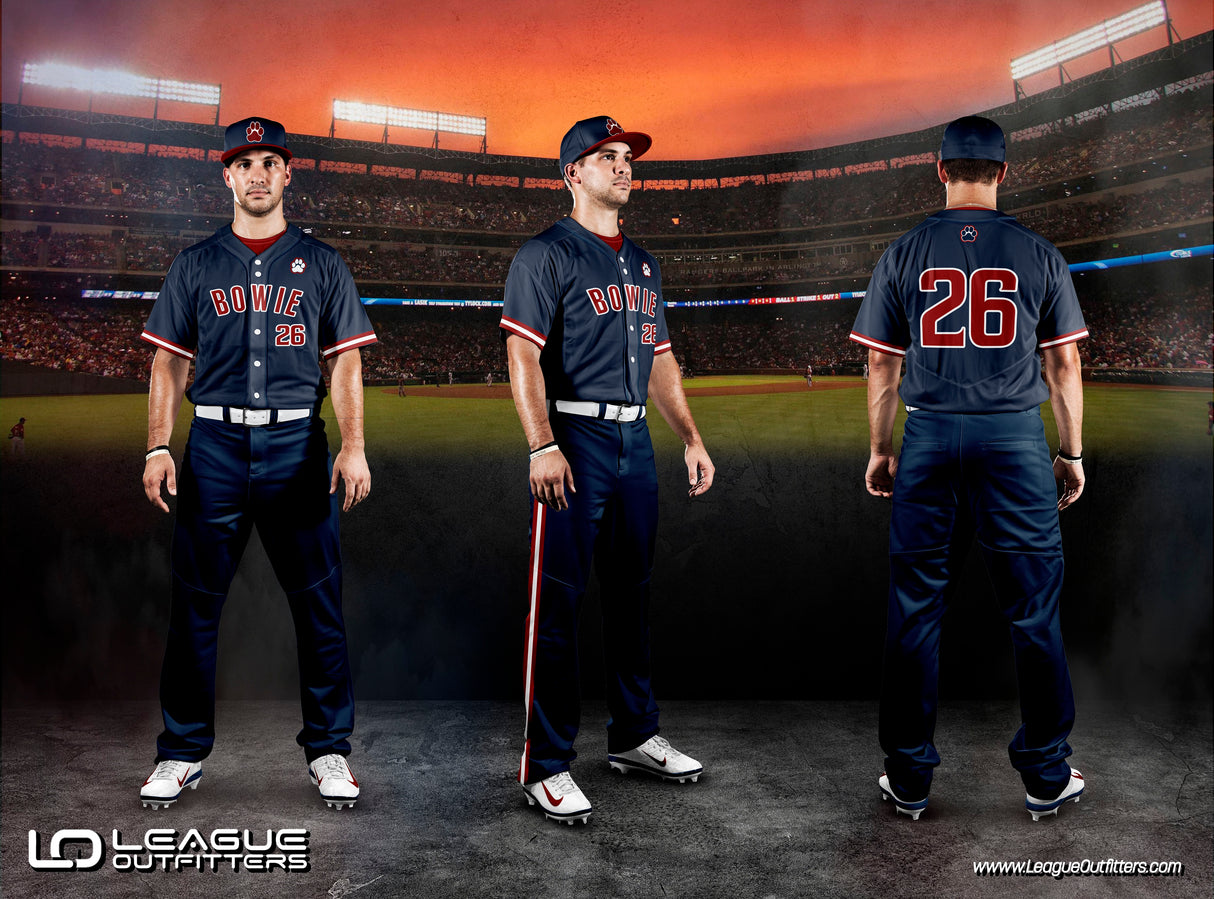 Custom Elite Sublimated & Tackle Twill Full Button Baseball Jerseys Team Baseball Jerseys