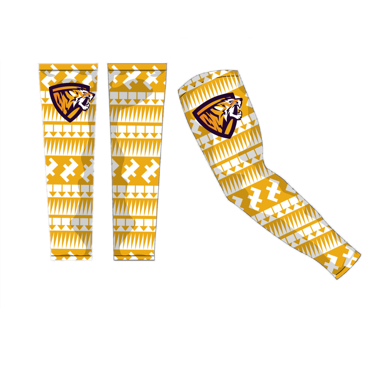League Outfitters Fully Sublimated Custom Arm Sleeves pair Team All Sport Arm Sleeves