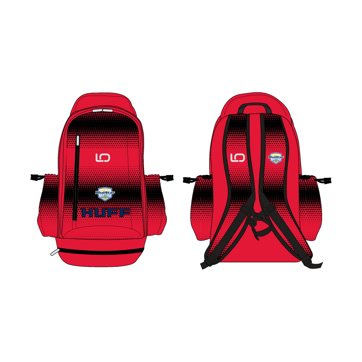 League Outfitters Fully Sublimated Custom Backpacks team all sport backpacks