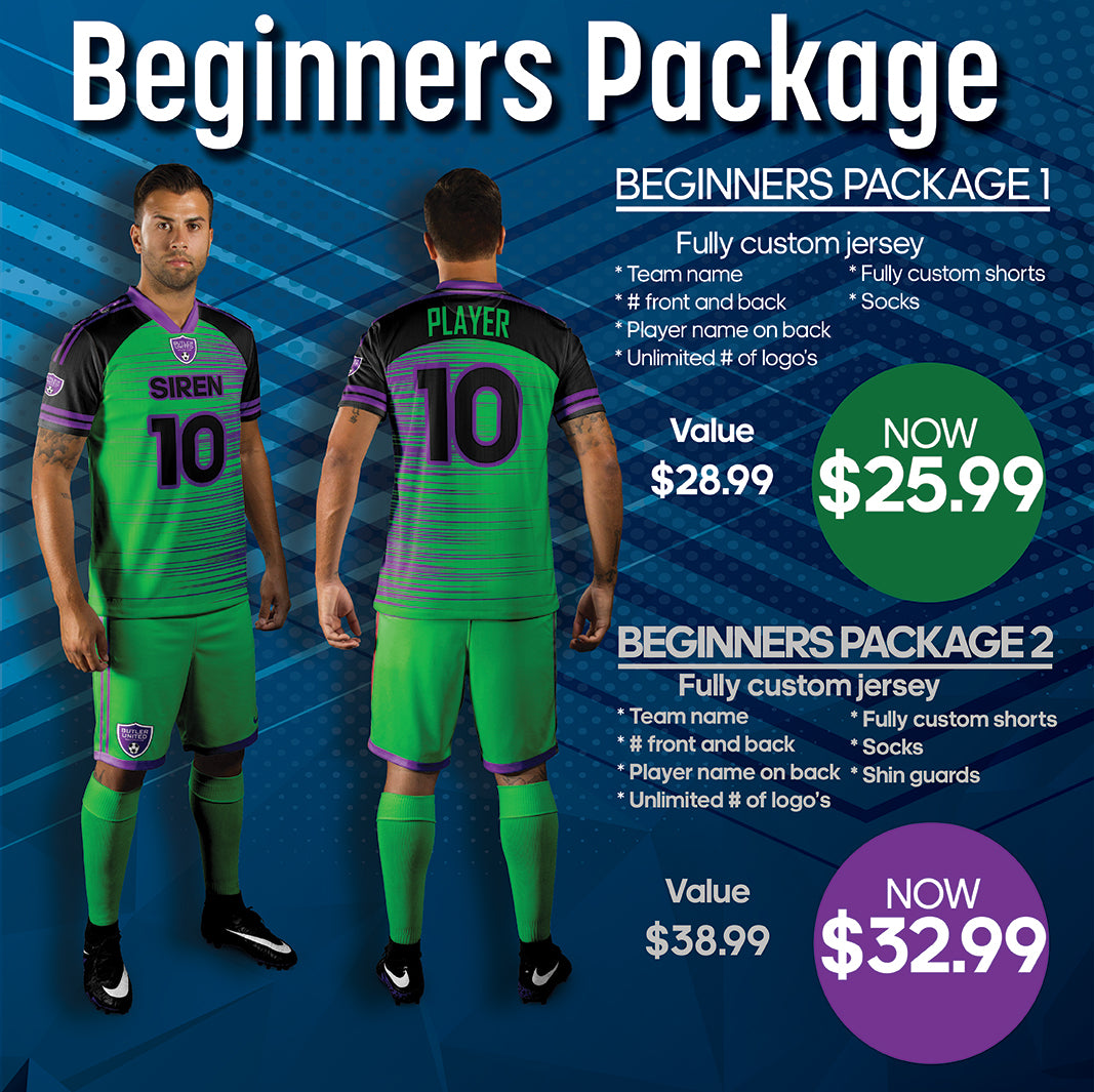 Beginners Soccer Uniform Package Team Soccer Uniform Packages