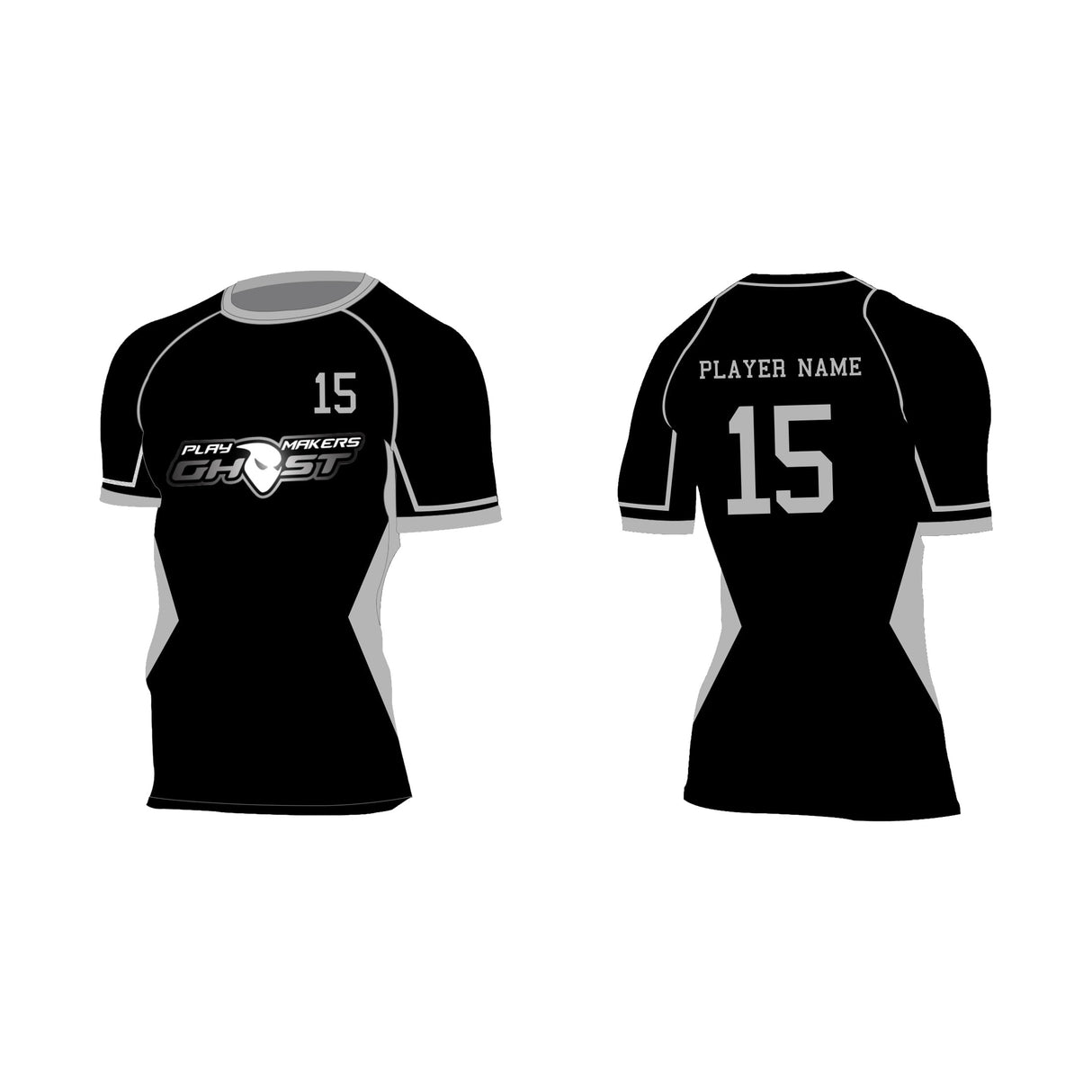 Custom Short Sleeve Compression Shirts Team All Sport Compression Tops & Bottoms