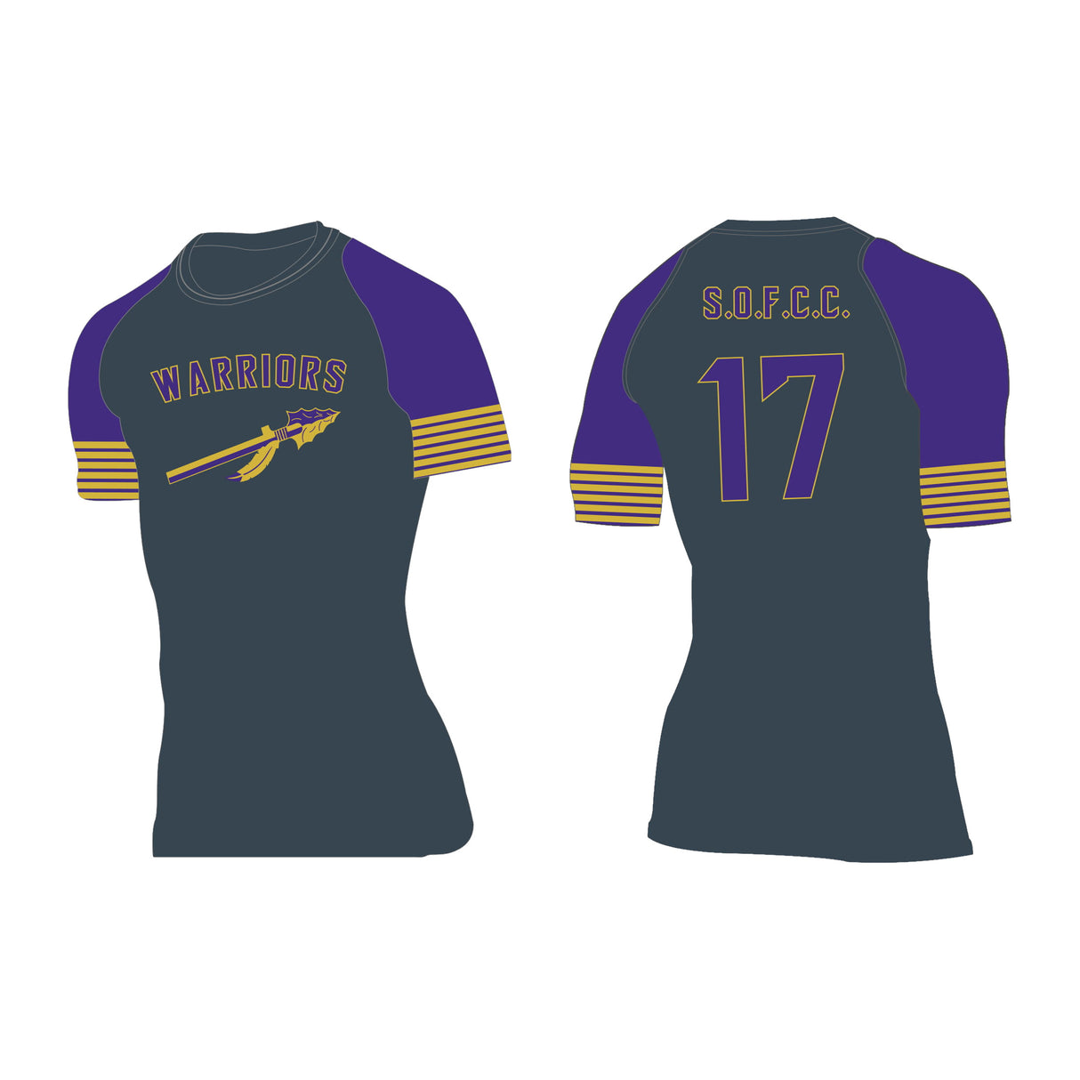 Custom Short Sleeve Compression Shirts Team All Sport Compression Tops & Bottoms