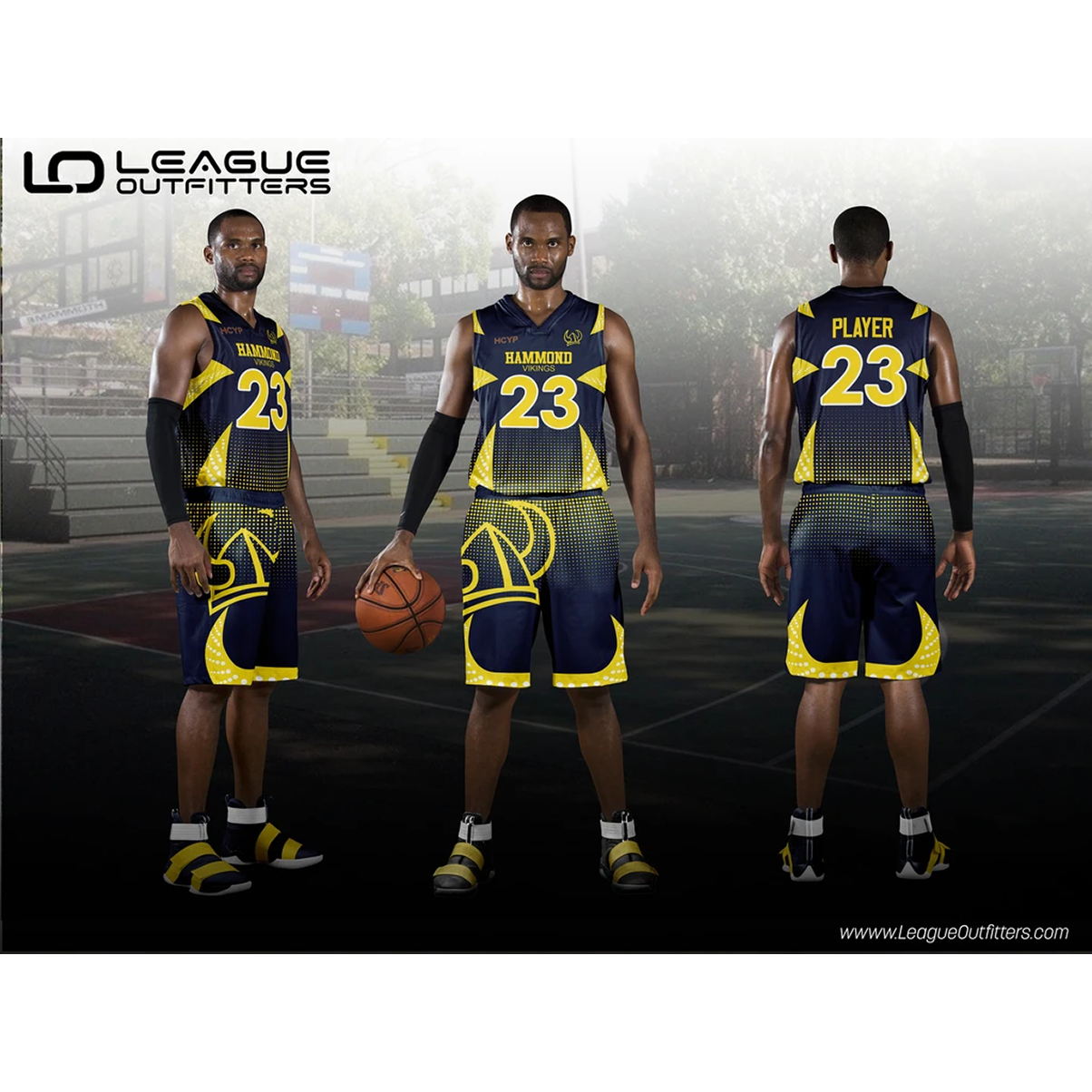 Alley-Oop Elite Basketball Uniform Package – Fully Sublimated Reversible Jersey & Shorts Team Basketball Uniform Package
