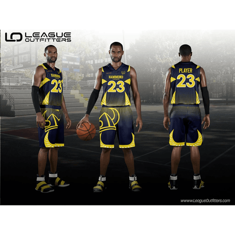 Layup Elite Basketball Uniform Package – Fully Sublimated Jersey & Shorts Team Basketball Uniform Package