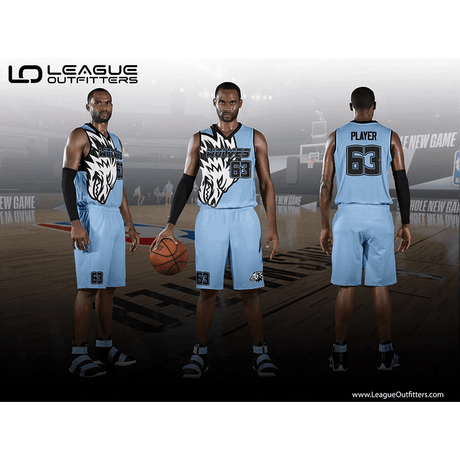 Free Throw Elite Basketball Uniform Package – Fully Sublimated Reversible Home & Away Jersey & Shorts Team Basketball Uniform Package