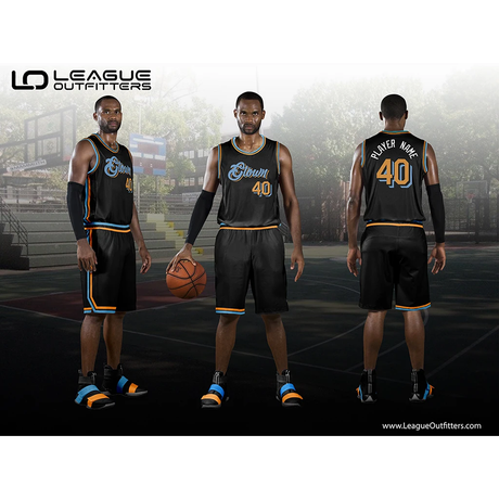 Alley-Oop Elite Basketball Uniform Package – Fully Sublimated Reversible Jersey & Shorts Team Basketball Uniform Package