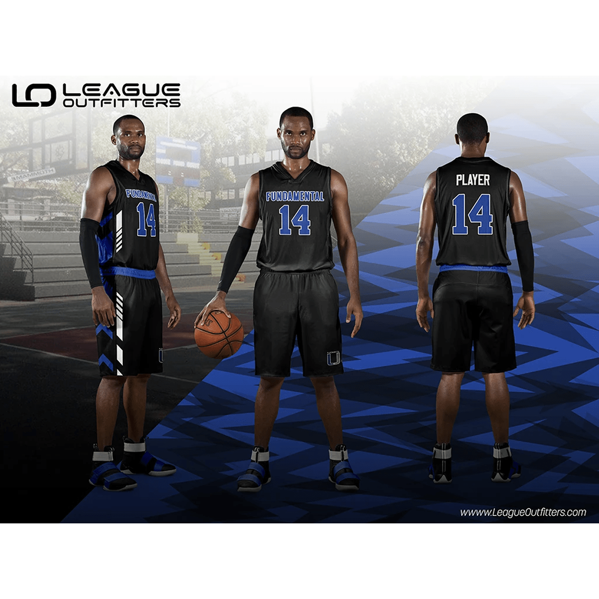 Three Point Elite Basketball Uniform Package – Fully Sublimated Reversible Home & Away Jersey & Shorts Team Basketball Uniform Package