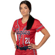 League Outfitters Custom Elite Sublimated Full Button Softball Jerseys Team Softball Jerseys