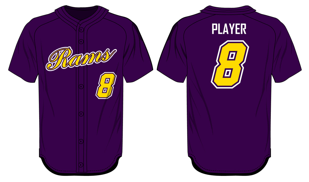 League Outfitters Custom Elite Sublimated- Sublimated Full Button Jersey Team Baseball Jerseys