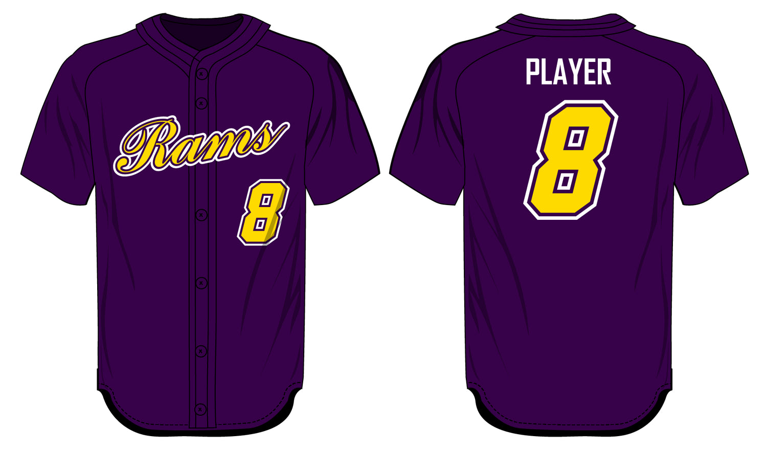 League Outfitters Custom Elite Sublimated- Sublimated Full Button Jersey Team Baseball Jerseys