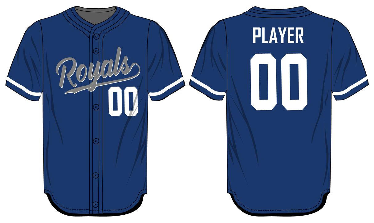 League Outfitters Custom Elite Sublimated- Sublimated Full Button Jersey Team Baseball Jerseys