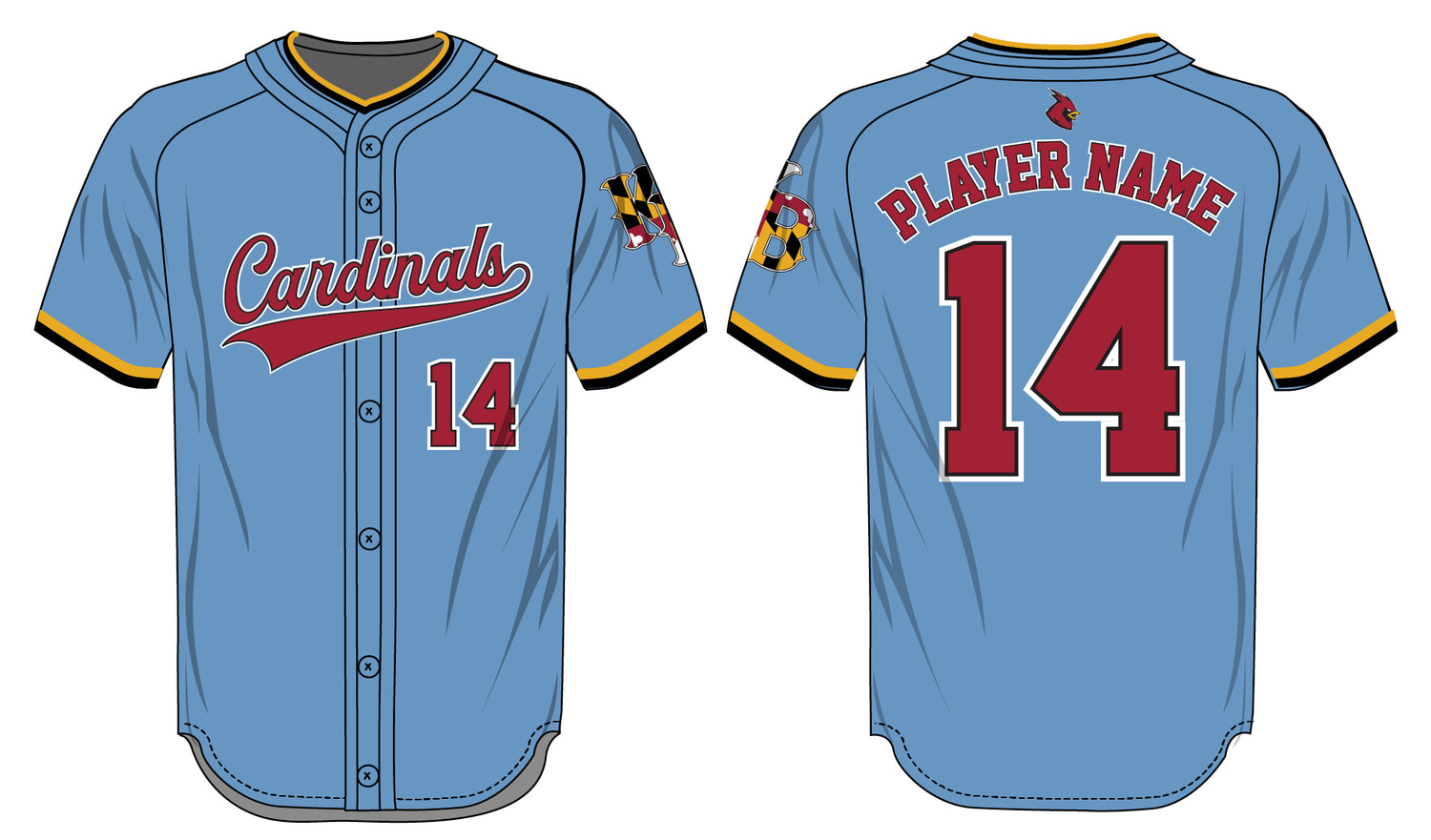 League Outfitters Custom Elite Sublimated- Sublimated Full Button Jersey Team Baseball Jerseys