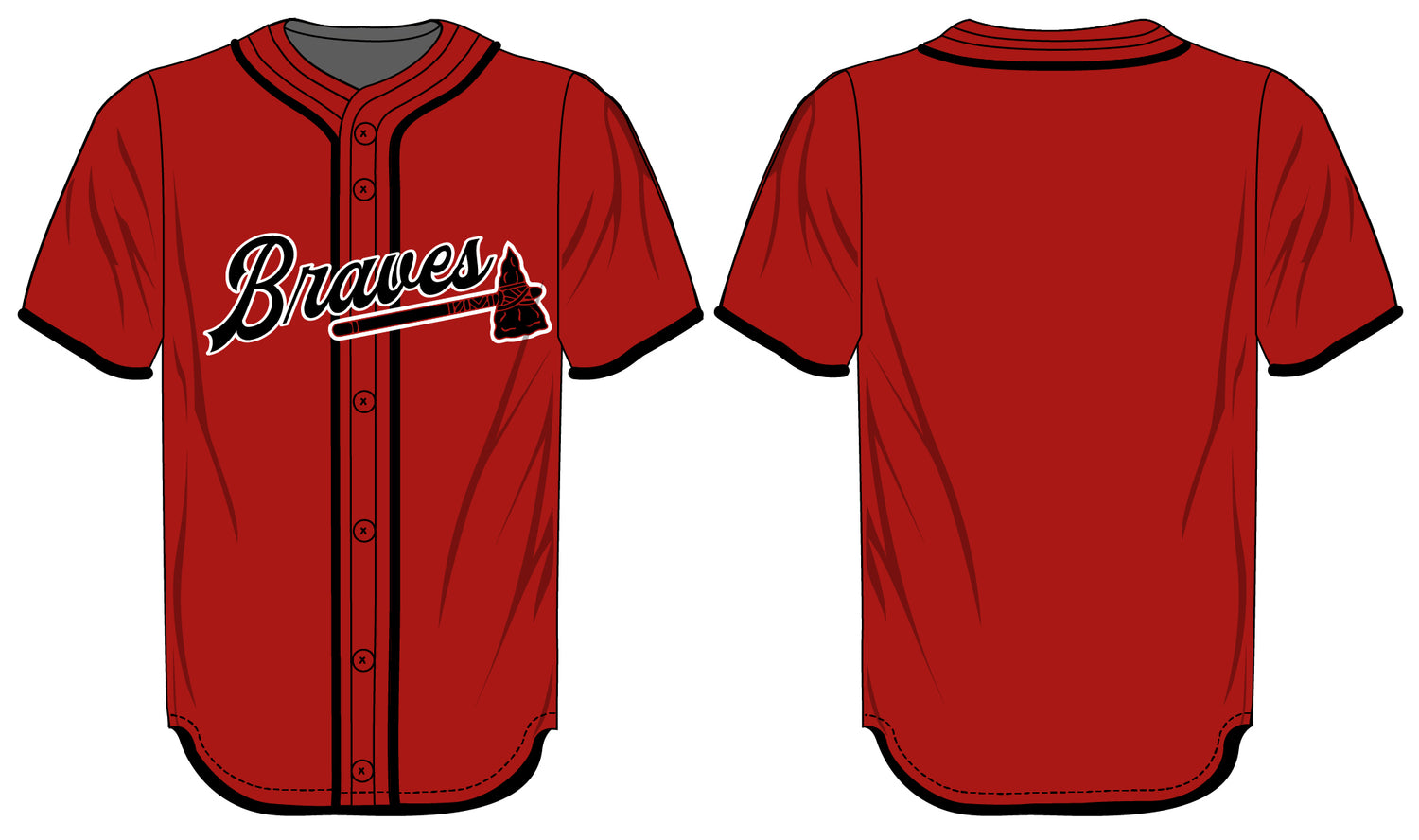 League Outfitters Custom Elite Sublimated- Sublimated Full Button Jersey Team Baseball Jerseys
