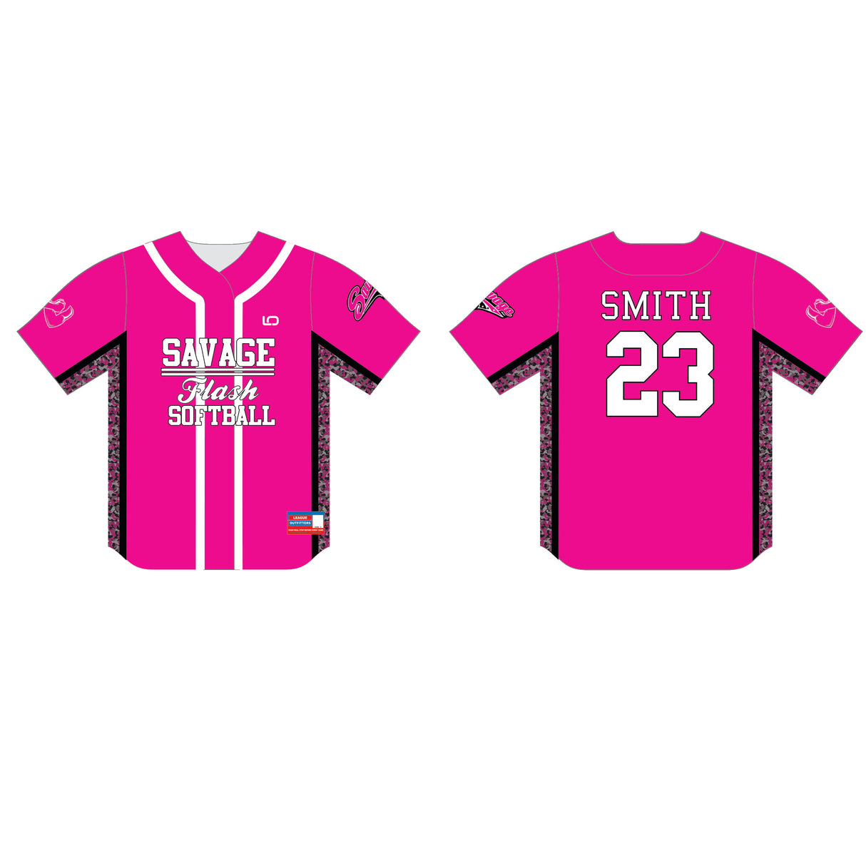 Custom Elite Sublimated & Tackle Twill Softball Jerseys Team Softball Jerseys