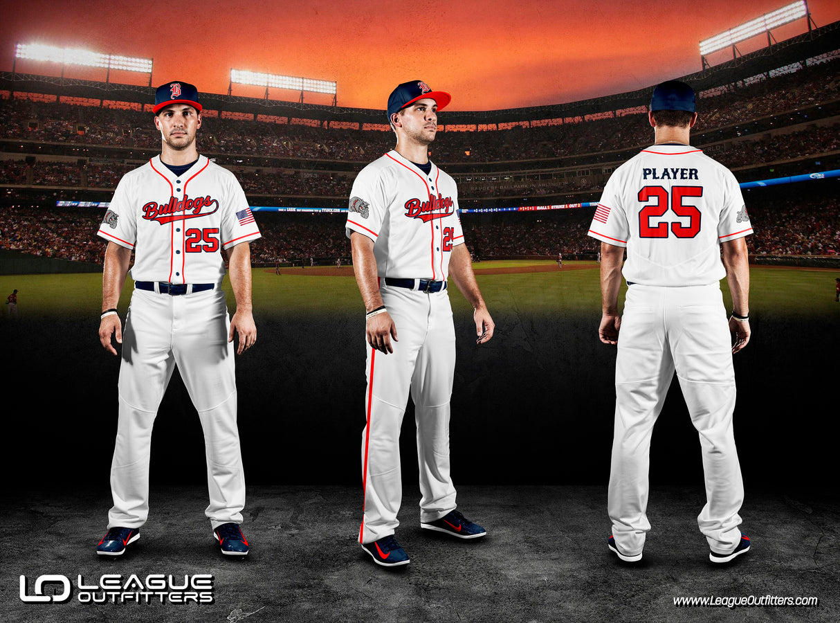 Custom Elite Tackle Twill Full Button Baseball Jersey Team Baseball Jerseys