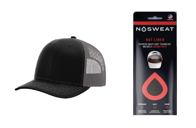 Richardson 112 Trucker Hat with NoSweat Hat Liner Combo