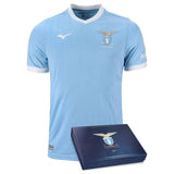 Mizuno Men's SS Lazio Replica 50th Anniversary Home Jersey-2