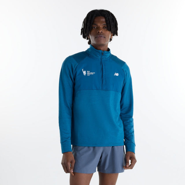 New Balance Men's NYC Marathon Athletics Heat Grid 1/2 Zip-1