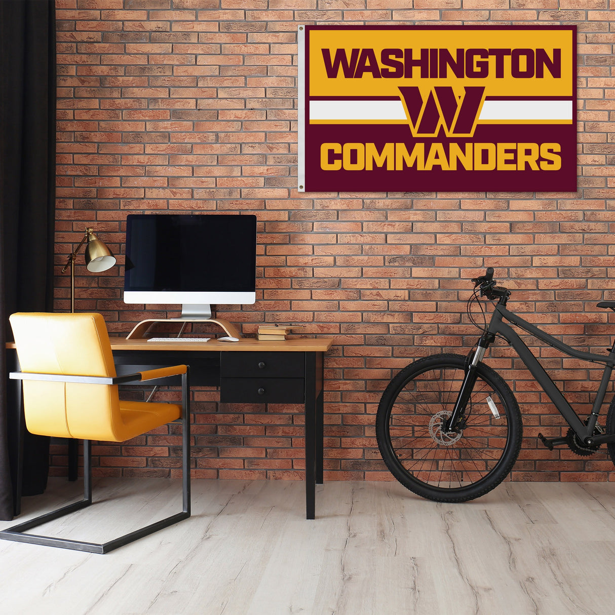 Rico Industries NFL  Washington Commanders Bold 3' x 5' Banner Flag-1