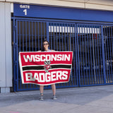 Rico Industries NCAA Wisconsin Badgers Bold 3' x 5' Banner Flag-3
