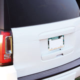 Rico Industries NCAA Texas Longhorns Carbon Fiber 12" x 6" Chrome License Plate Frame-4