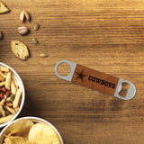 Rico Industries NFL  Dallas Cowboys Brown Laser Engraved Bar Blade-2