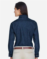 Harriton Women's Denim Shirt-5