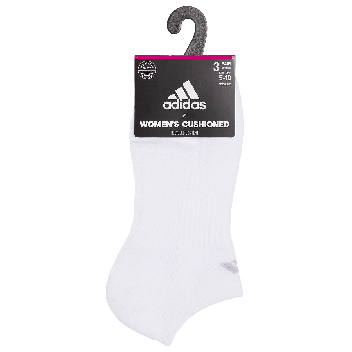 adidas Women's Cushioned 3.0 3-Pack No Show Sock-9