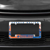 Rico Industries NCAA Boise State Broncos Primary 12" x 6" Chrome License Plate Frame-1