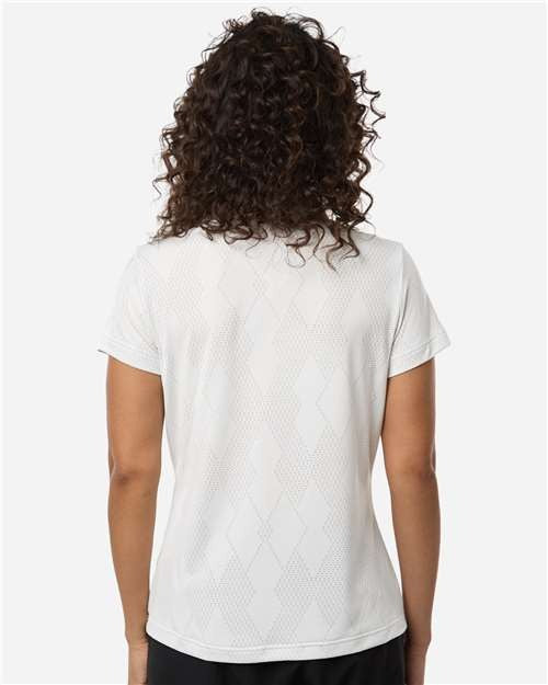 adidas Women's Textured Jacquard Polo-5