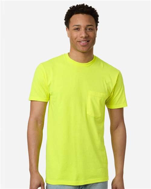 Tultex Men's Heavyweight Jersey Pocket T-Shirt-3
