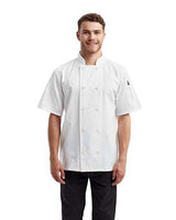 Artisan Collection by Reprime Men's Short Sleeve Recycled Chef Coat-1