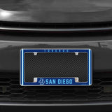 Rico Industries NCAA San Diego Toreros 12" x 6" Chrome License Plate Frame-1