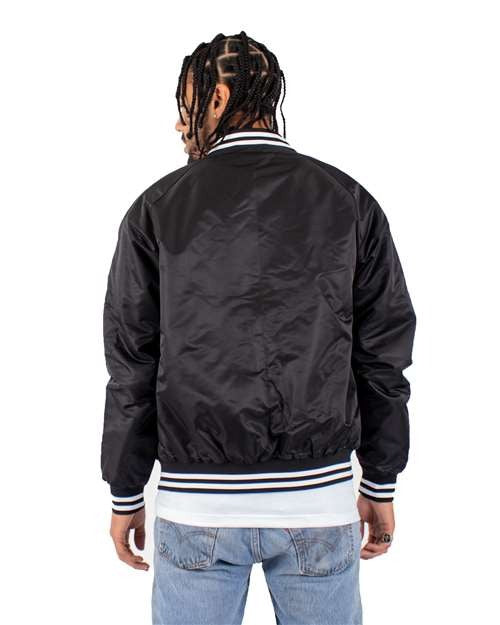 Shaka Wear Men's Varsity Bomber Jacket-3