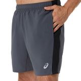 Asics Men's Silver 2-N-1 7-Inch Shorts-4