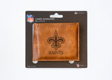 Rico Industries NFL  New Orleans Saints  Laser Engraved Billfold Wallet-3
