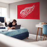 Rico Industries NHL  Detroit Red Wings Red 3' x 5' Banner Flag-3