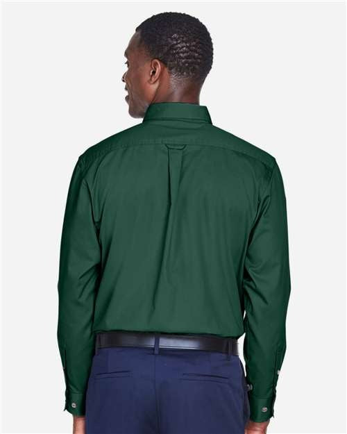 Harriton Men's Easy Blend Twill Shirt-5