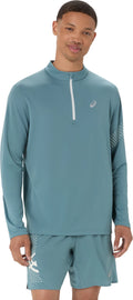 Asics Men's Icon Long Sleeve 1/2 Zip Top-1