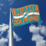 Rico Industries NFL  Miami Dolphins Bold 3' x 5' Banner Flag-2