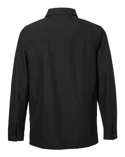 Harriton Men's Flex Twill Overshirt Jacket-2